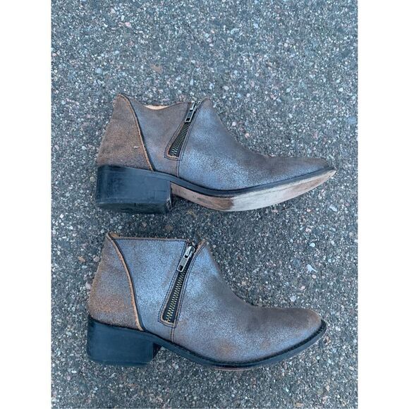 H BY HUDSON ENGLAND 1990 ankle boots genuine leather sz 38 fits 8 USA - Picture 1 of 7